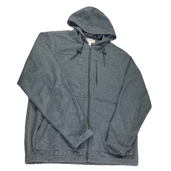 Duluth Trading Co. Jacket Mens Sz Medium Gray Sawbill Sweats Hooded Full Zip EUC - Picture 5 of 10